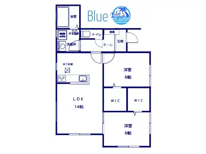 エテルノ(2LDK/1階)の間取り写真