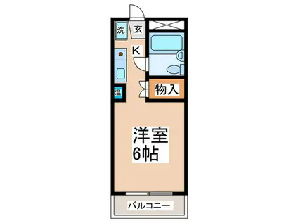 ストークレジデンスナカザワ(1K/4階)の間取り写真