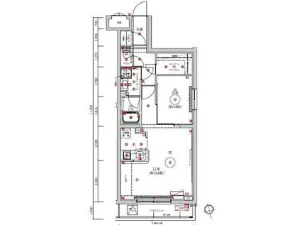 LUMEED梅島(1LDK/2階)の間取り写真