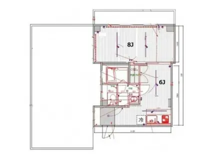 マンショントミー(1DK/4階)の間取り写真