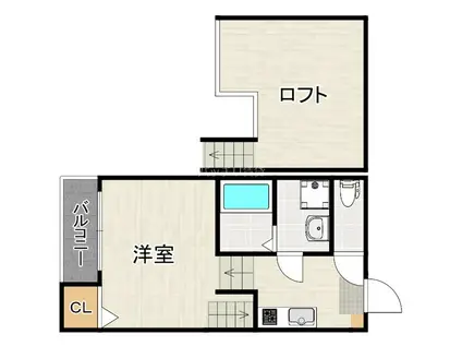 コートダジュール(1K/1階)の間取り写真