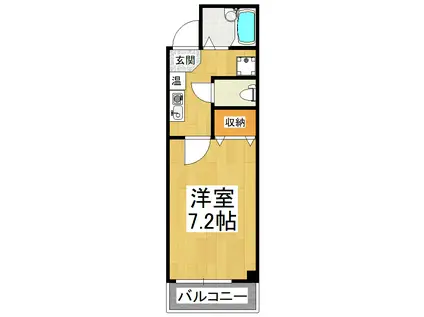 レグレットハマヤII(1K/3階)の間取り写真