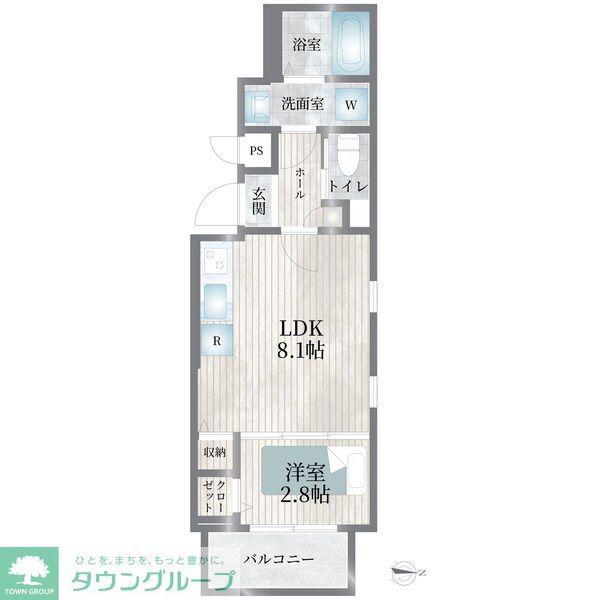CHERIM志賀本通IIIノース(1LDK/3階)の間取り写真