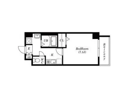 グリシーヌ名駅(1K/4階)の間取り写真