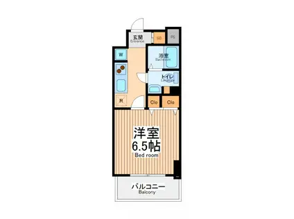 プロスペクト中央林間(1K/12階)の間取り写真