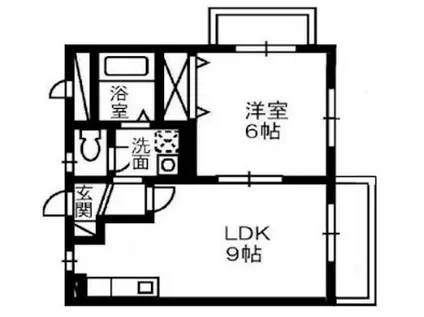 グランティーア(1LDK/2階)の間取り写真