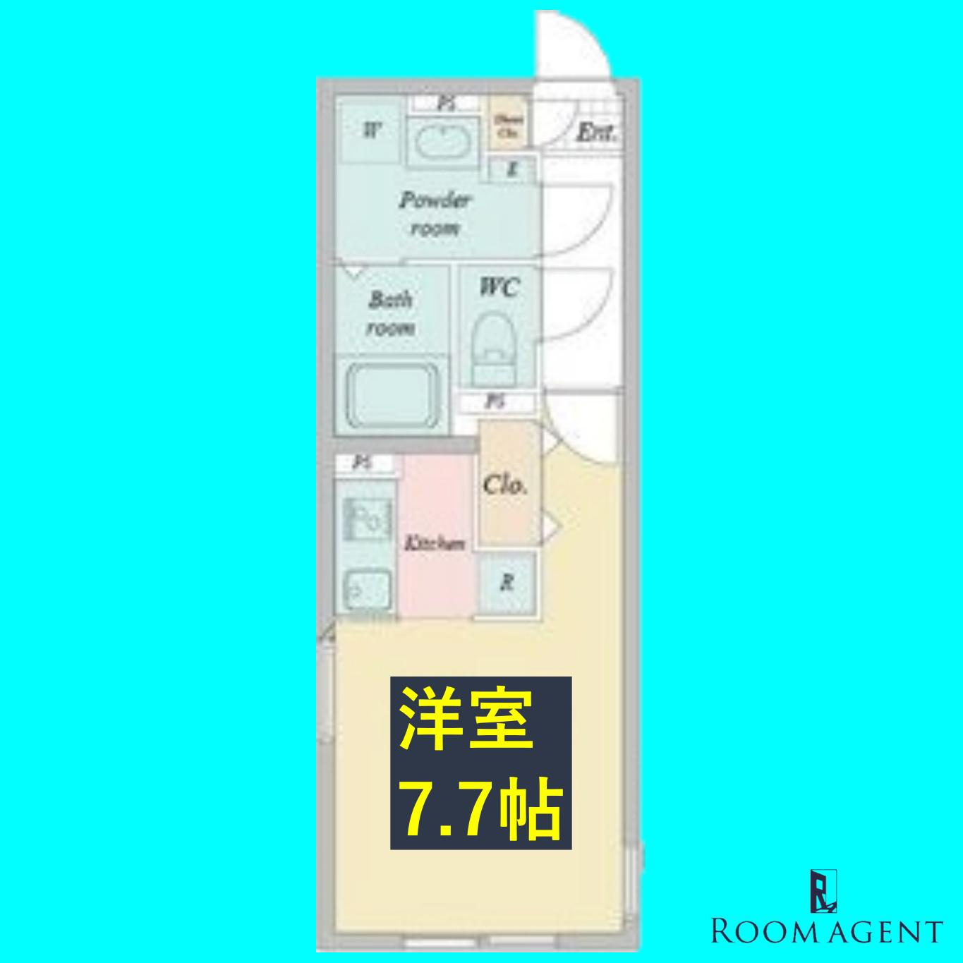 LUORE城西(ワンルーム/3階)の間取り写真