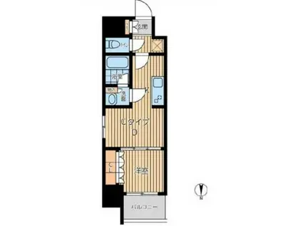 プライマル西蒲田(1DK/6階)の間取り写真