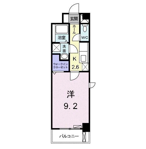 ヴィラ清寿(1K/3階)の間取り写真