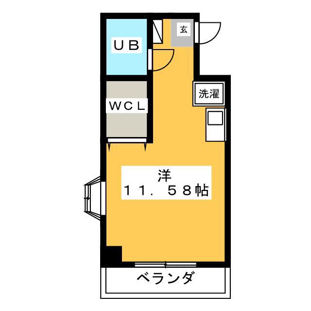 NR5番館(ワンルーム/3階)の間取り写真