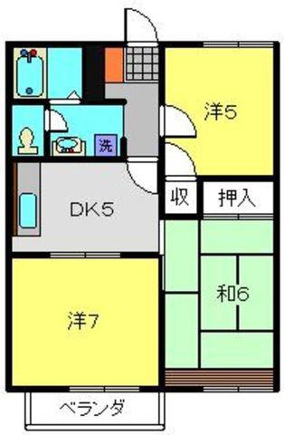 第17マルヨハウス(3DK/2階)の間取り写真