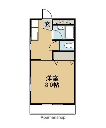 リーノ1番館(1K/3階)の間取り写真