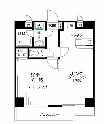 日神パレステージ西池袋(1LDK/10階)の間取り写真