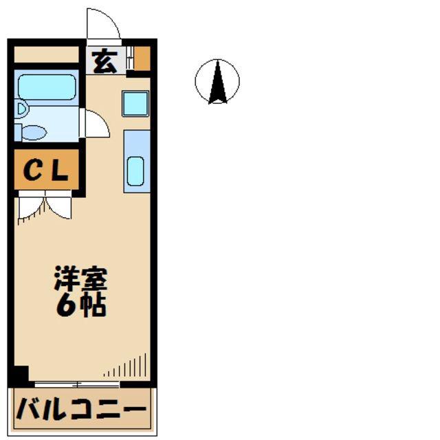 ジュネス井上(1K/1階)の間取り写真
