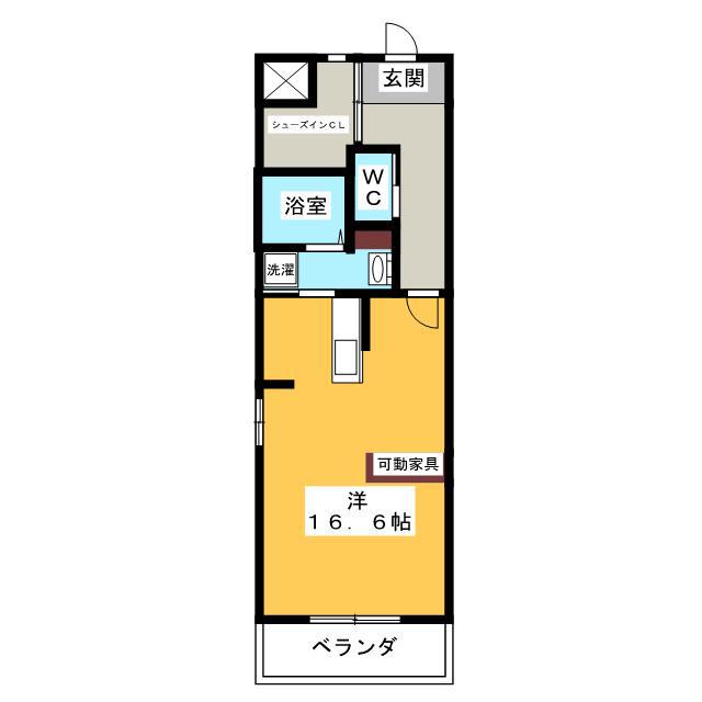 I.S.M IV(1K/4階)の間取り写真