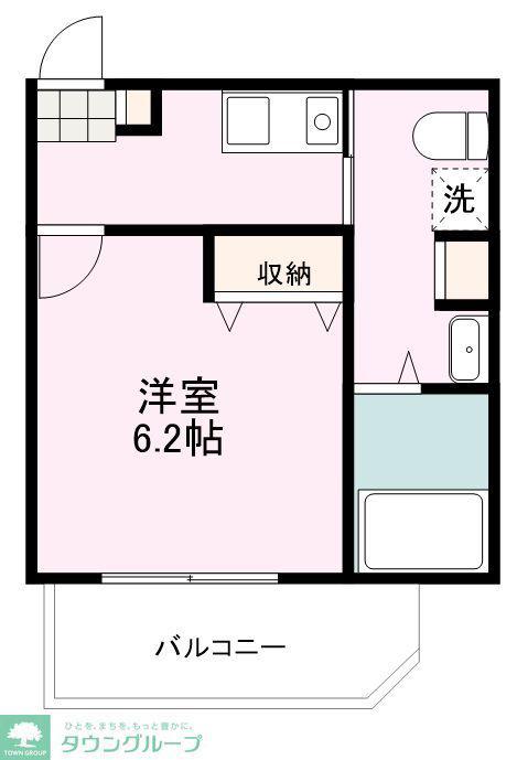 エスパーダ所沢旭町(1K/3階)の間取り写真