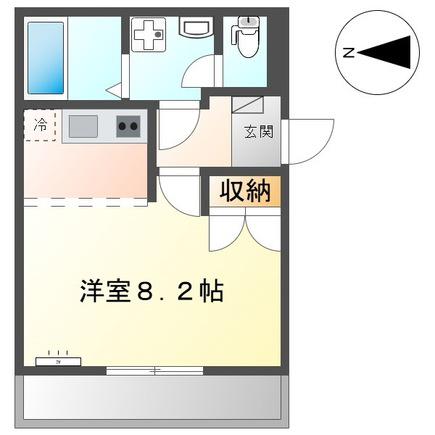 ＪＲ東海道本線 稲沢駅 徒歩36分 2階建 築18年(1K/2階)の間取り写真