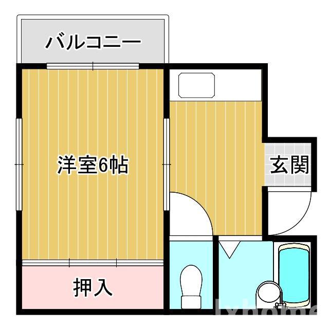 ハイツ寿里庵(1K/2階)の間取り写真
