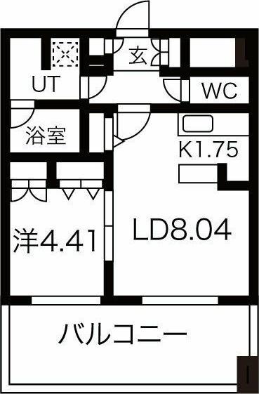 レガーロ美術館通(1LDK/6階)の間取り写真