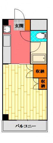 コーポMIYOSHI(1K/1階)の間取り写真