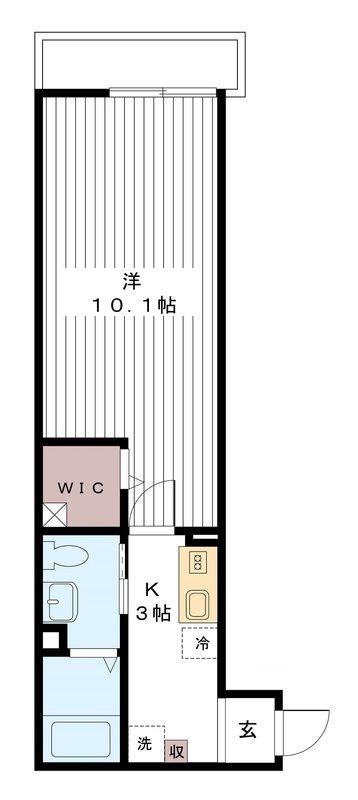AJ八千代台(1K/2階)の間取り写真