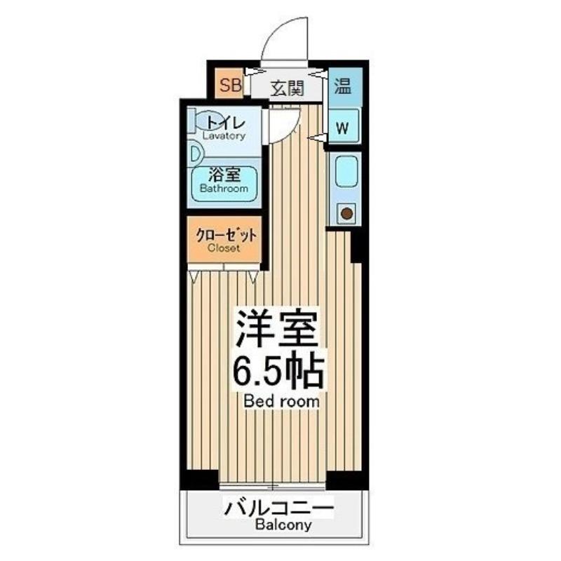 ヴィラリッツ鶴見中央(ワンルーム/3階)の間取り写真