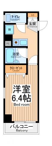 プリマベーラ(1K/3階)の間取り写真