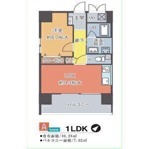 プランドール千種(1LDK/9階)の間取り写真