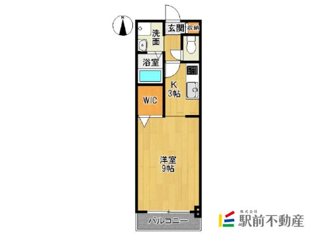 フレアルーチェ(1K/5階)の間取り写真