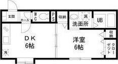 ラフォーレ大府(1DK/1階)の間取り写真