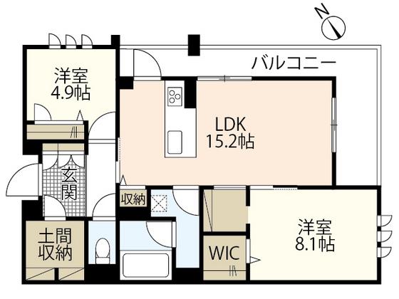 VIVACE(2LDK/1階)の間取り写真
