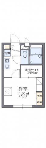レオパレスリューヴァ(1K/1階)の間取り写真