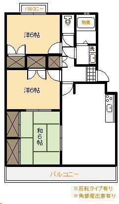 メゾン・リパラ(3LDK/2階)の間取り写真