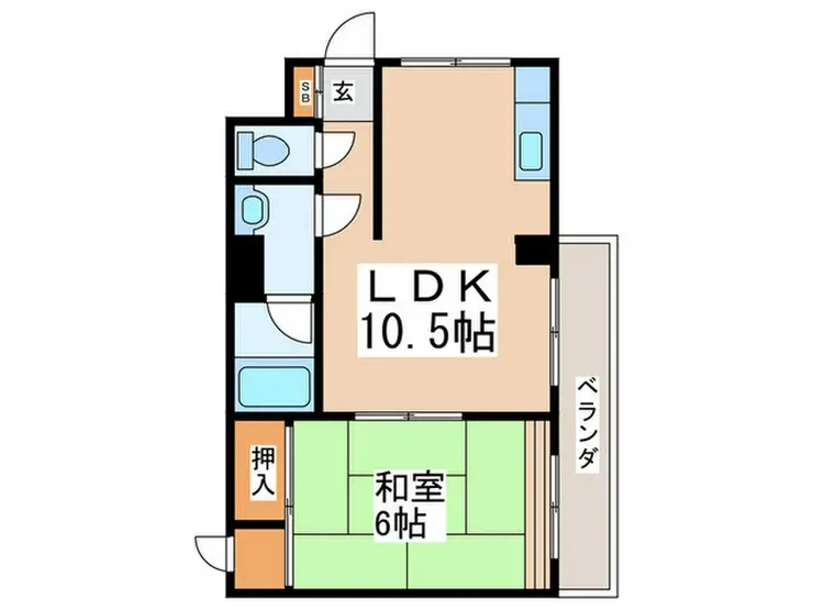 サンシモヤマ 4階階 間取り