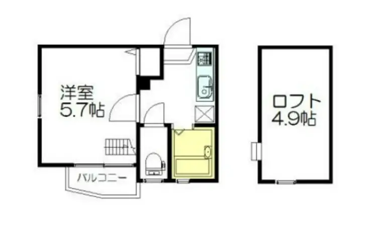 バーディーハイツ向ヶ丘遊園 2階階 間取り