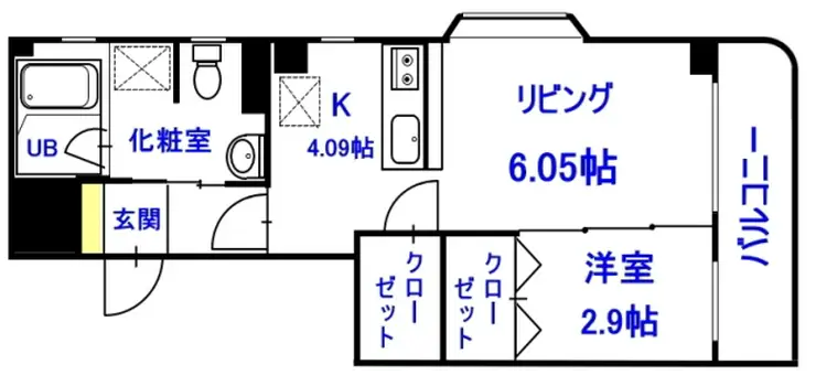 ミカドハイツ 2階階 間取り