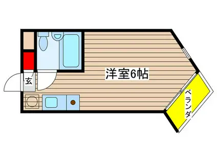 プレスイン金山(ワンルーム/4階)の間取り写真
