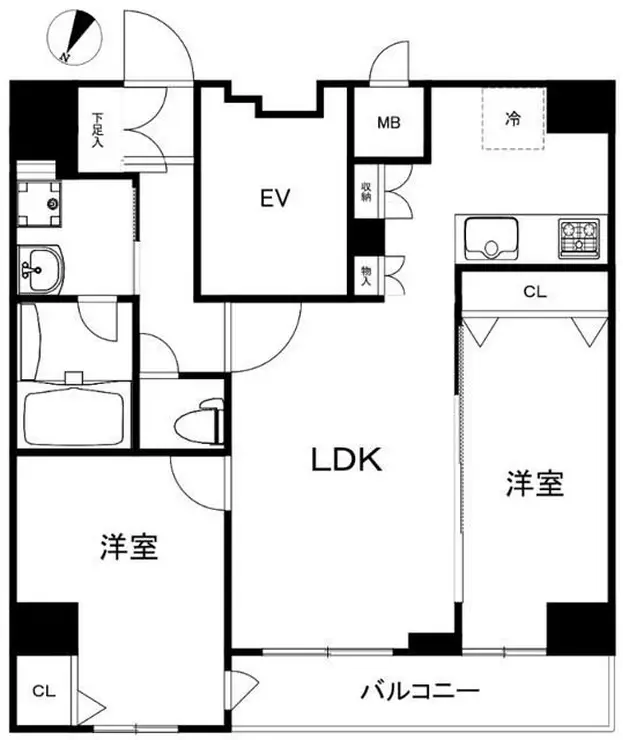 ハーモニーレジデンス田町 9階階 間取り