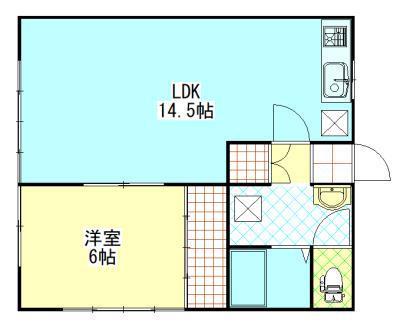 メゾンラフォーレ(1LDK/1階)の間取り写真