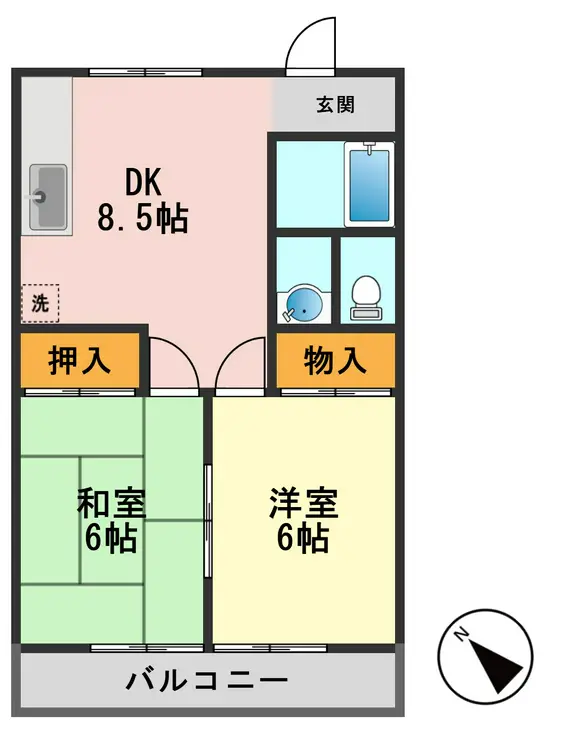 サンコーポラス 1階階 間取り
