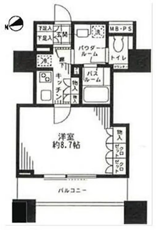 シティタワー横濱 7階階 間取り