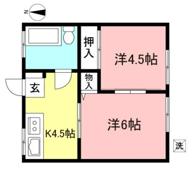 コーポ東浦 1階階 間取り