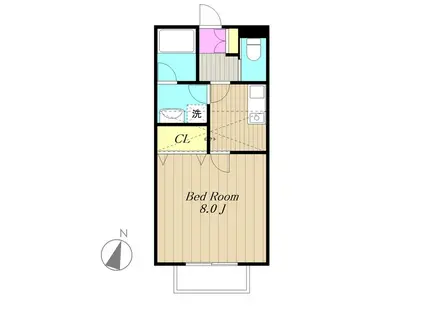 フォートレス新百合ケ丘(1K/1階)の間取り写真