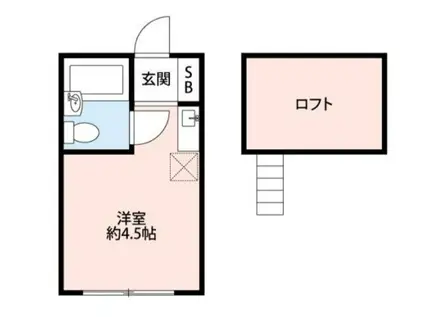 東大和ハイランド(ワンルーム/2階)の間取り写真