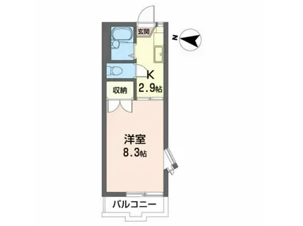 EXCELINA IO(1K/2階)の間取り写真