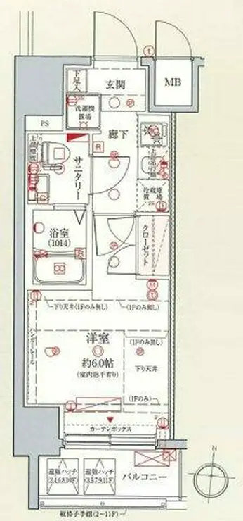 クレヴィスタ横浜新子安 4階階 間取り