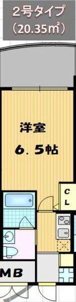セレニテ梅田北(1K/11階)の間取り写真