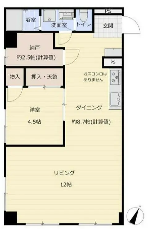 ニックハイム横浜根岸 3階階 間取り