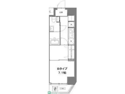 FIRST RESIDENCE 錦糸町(1K/8階)の間取り写真