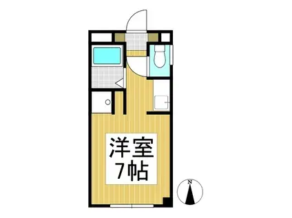 レジデンスKURASAWA(1K/2階)の間取り写真